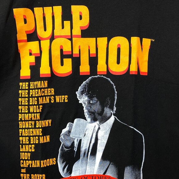 Pulp Fiction Jules Diner Scene Retro 90's Movie T Shirt Medium - Picture 3 of 4